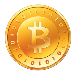 Representation of a Bitcoin.